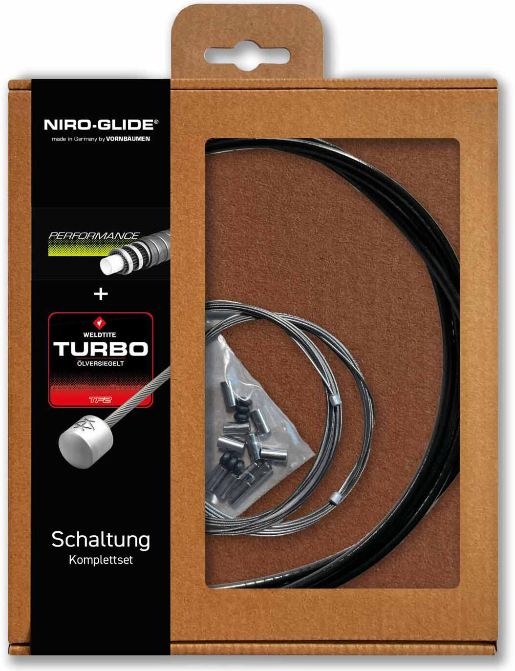Jeu de câbles de dérailleur Niro-glide performance fasi derail.cab.set turbo plus f.mtb atb road