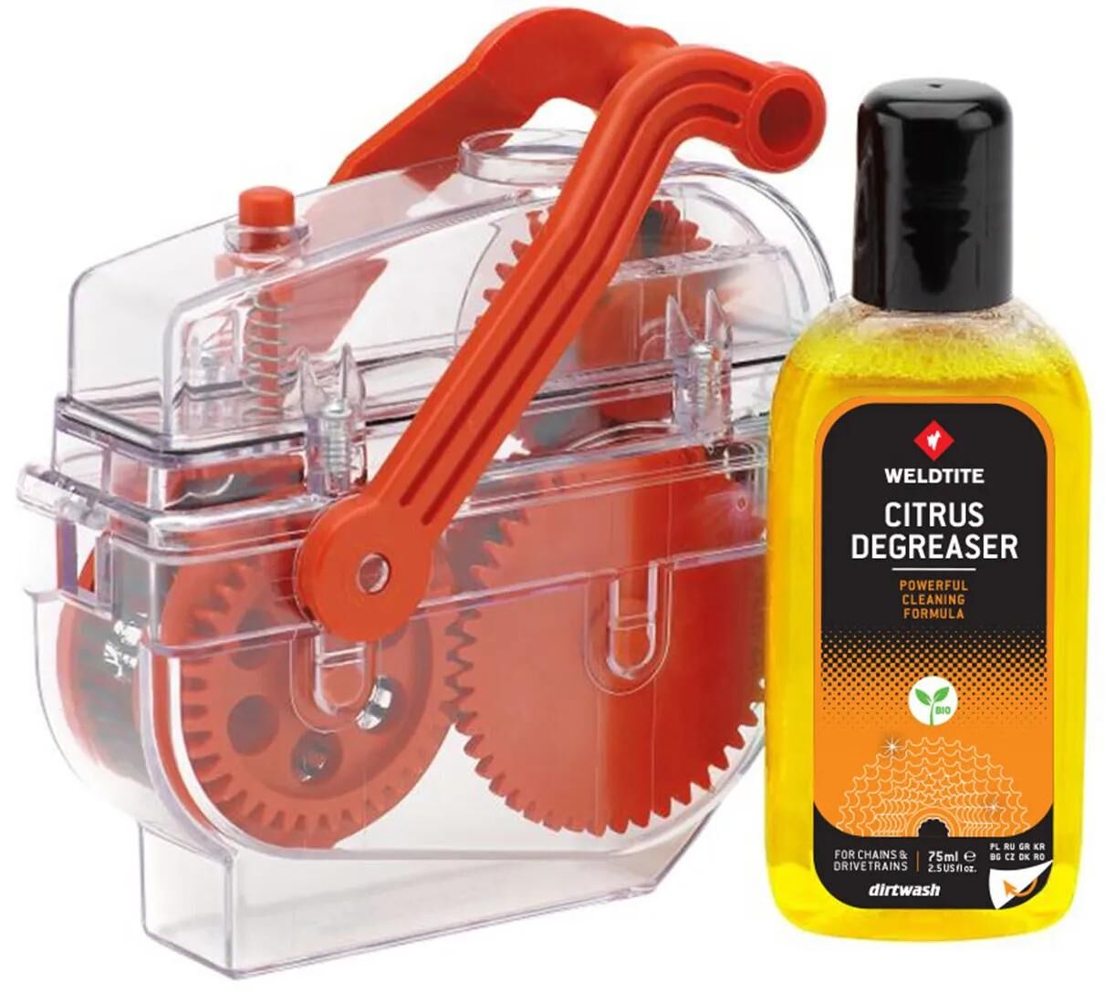 Dispositif de nettoyage de chaîne Weldtite, kit de nettoyage de chaîne Weldt. en plastique