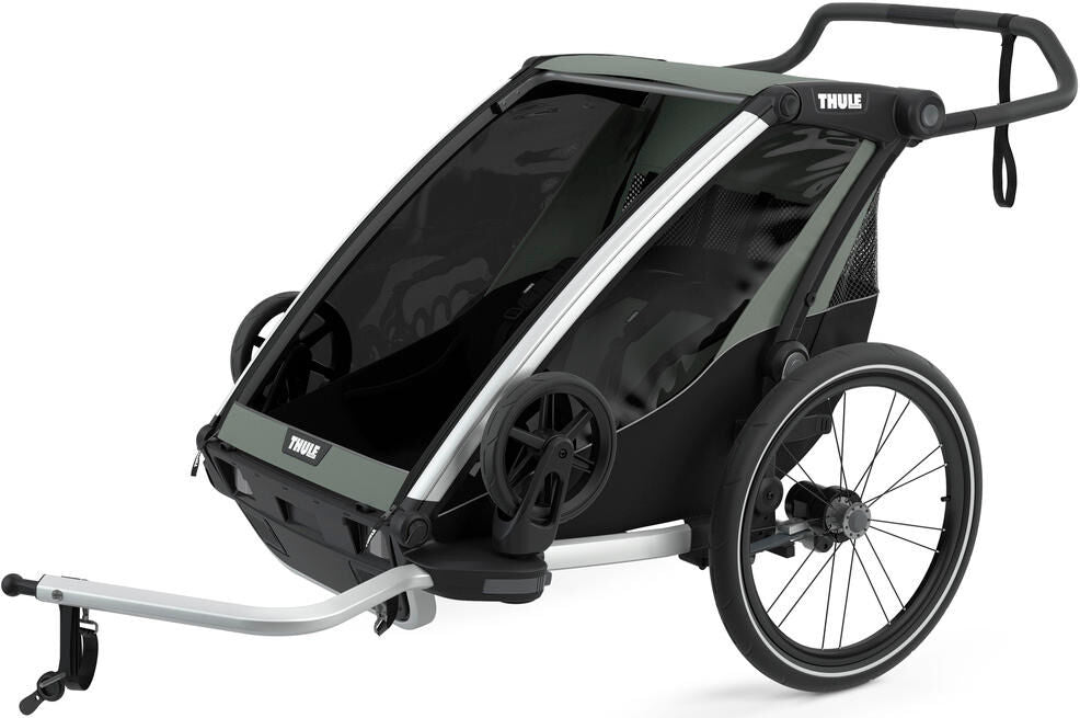 Thule vélo-remorque enfant chariot lite double. remorque enfant chariot lite 2 aga.green