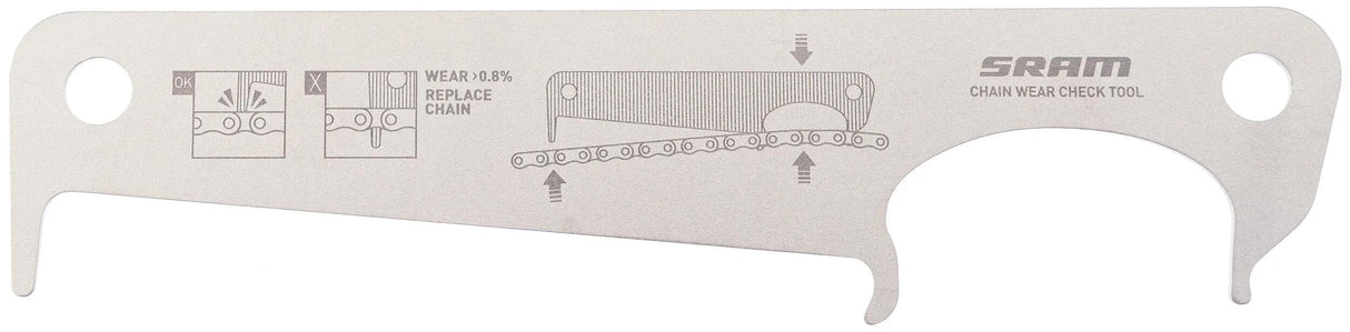 Taille de l'usure de la chaîne Sram Usure de la chaîne 0,8 pour cent