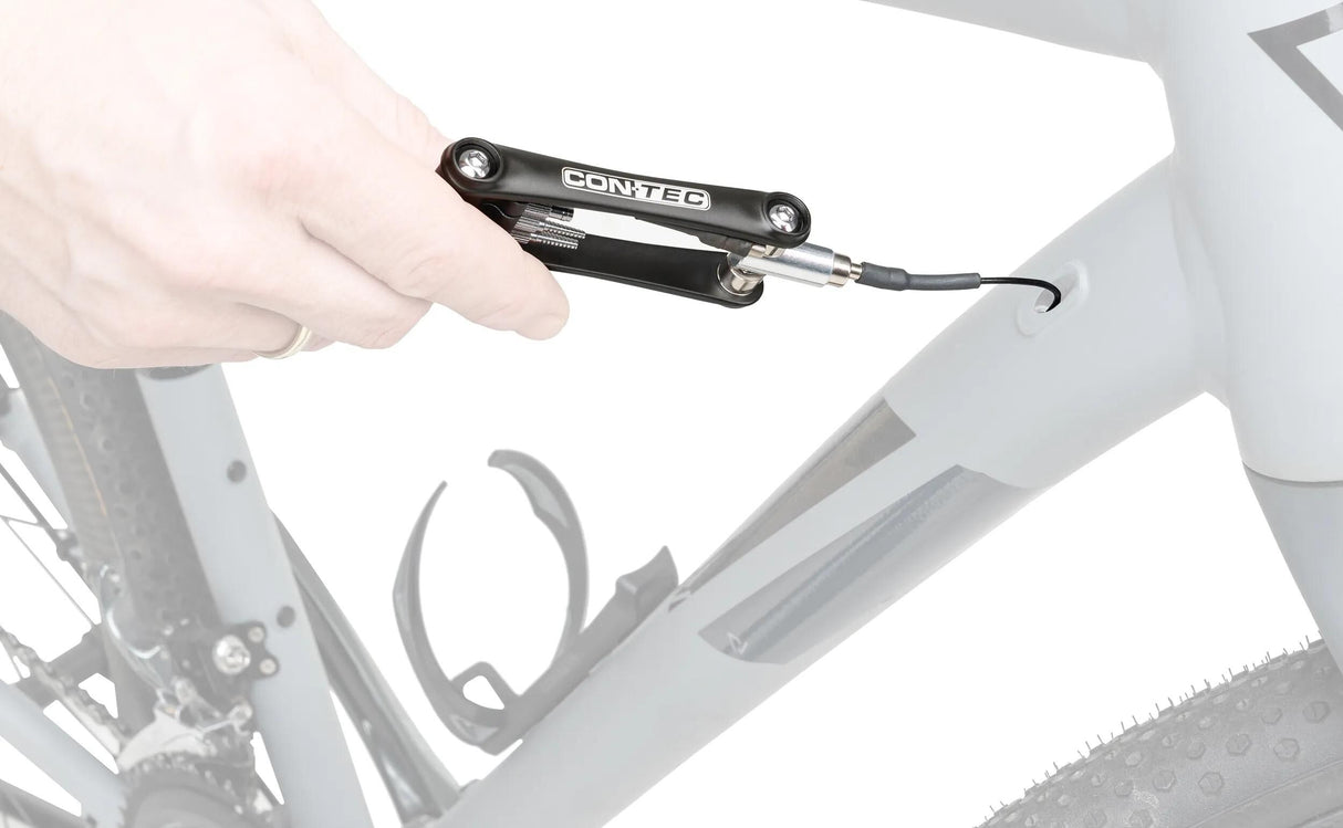 Outil de routage de câbles Contec tfm-cable guy ct install. outil tfm câble gars noir argent