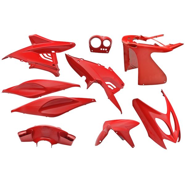 Jeu de plaques de bordure 9 pièces pour Yamaha Aerox jusqu'à 2014 - Rouge Ferrari