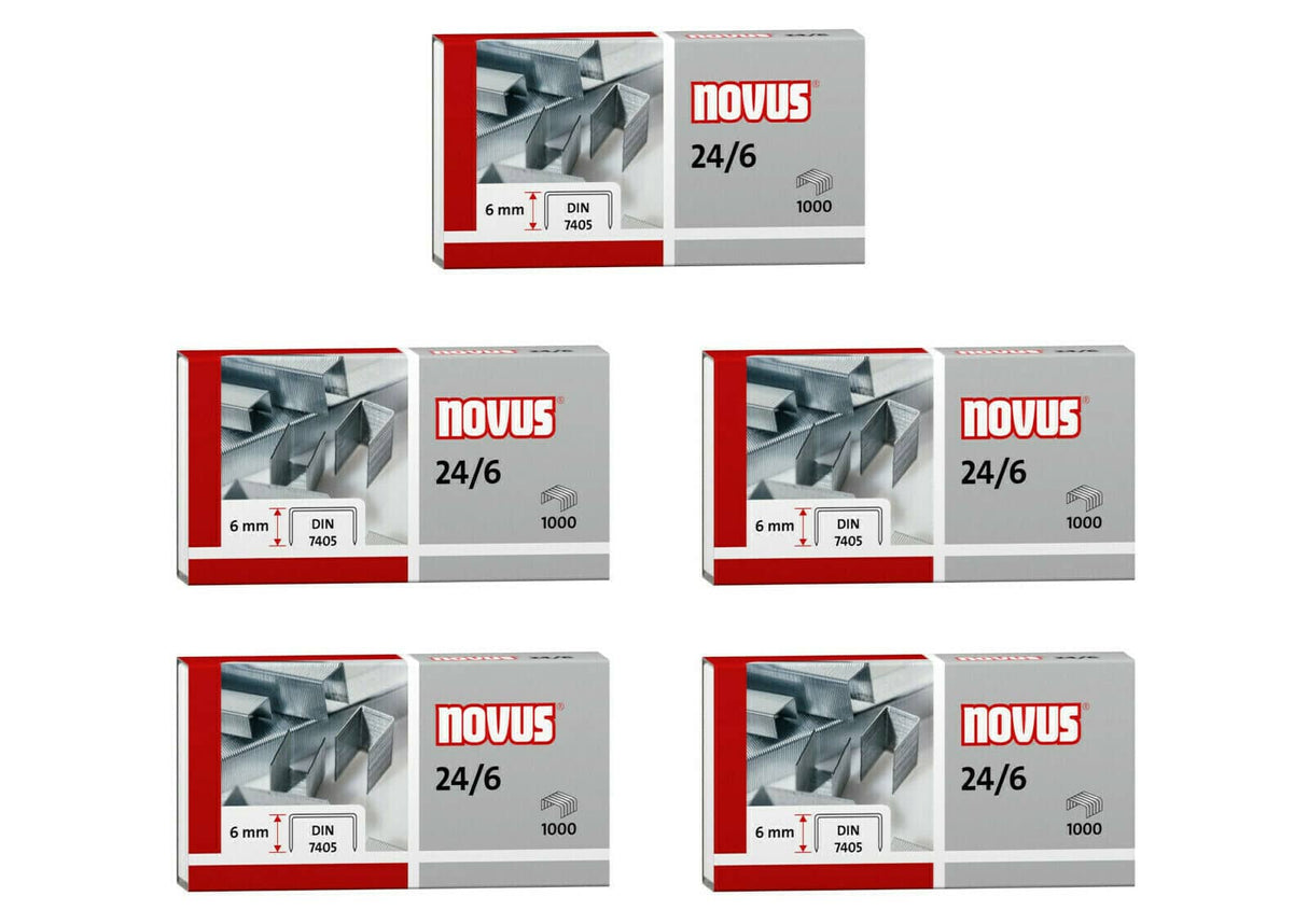 Van der Doelen 5 boîtes d'agrafes de Novus taille 24 6
