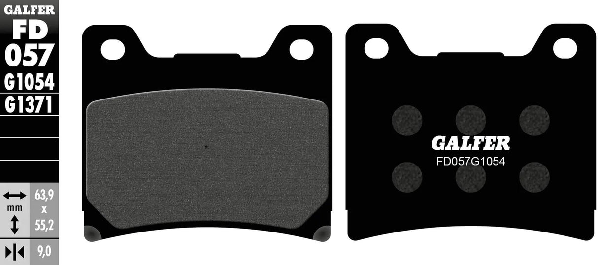 Galfer plaquettes de frein fd057 plaquette de frein fd057 g1054 organique