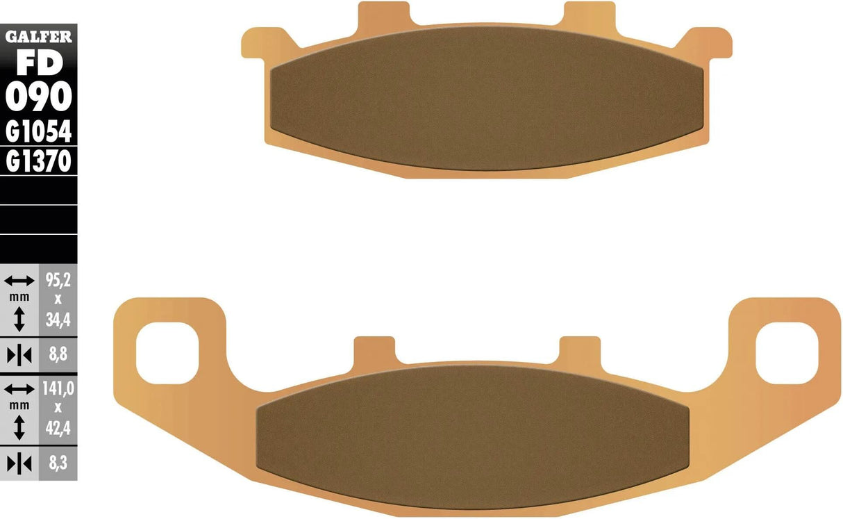 Galfer plaquettes de frein fd090 plaquette de frein fd090 g1370 métal fritté