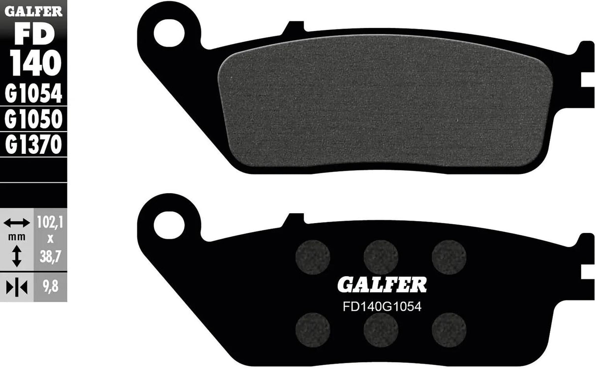 Galfer plaquettes de frein fd140 plaquette de frein fd140 g1054 organique