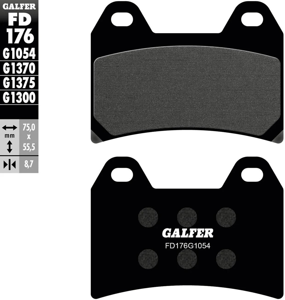 Galfer plaquettes de frein fd176 plaquette de frein fd176 g1054 organique