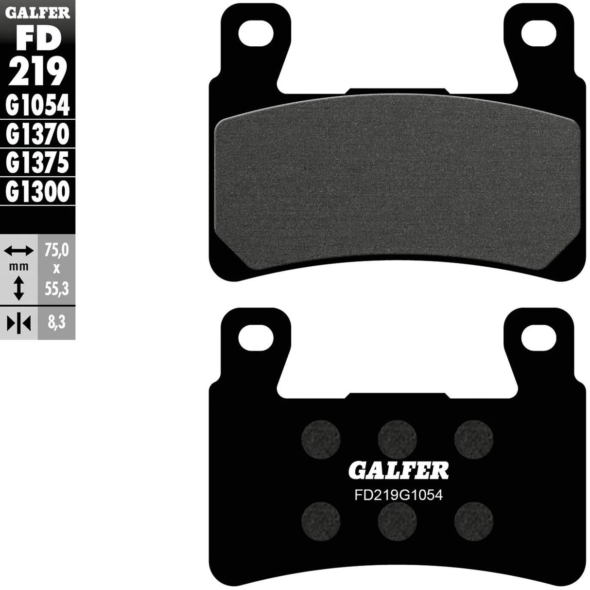 Galfer plaquettes de frein fd219 plaquette de frein fd219 g1054 rue organique
