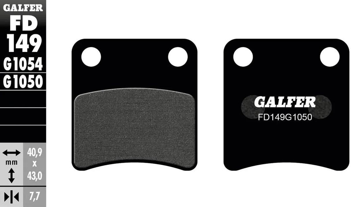 Galfer plaquettes de frein fd149 plaquette de frein fd149 g1050 oragnic