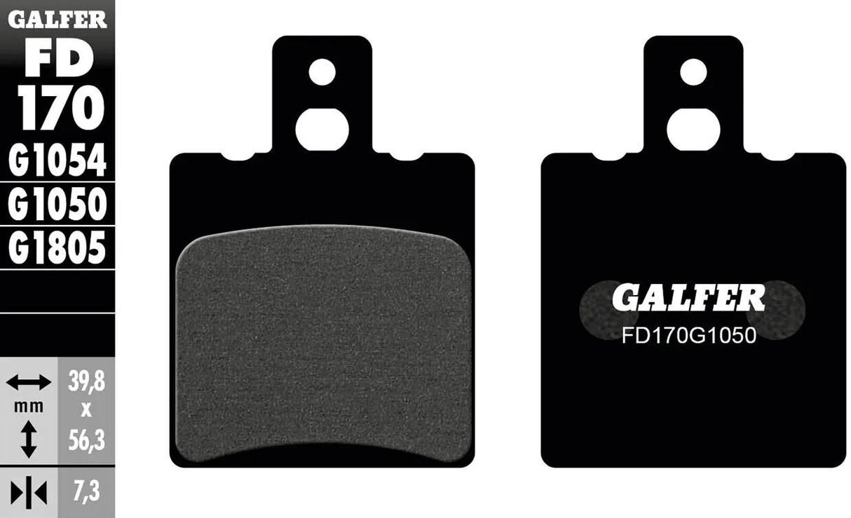 Galfer plaquettes de frein fd170 plaquette de frein fd170 g1050 organique