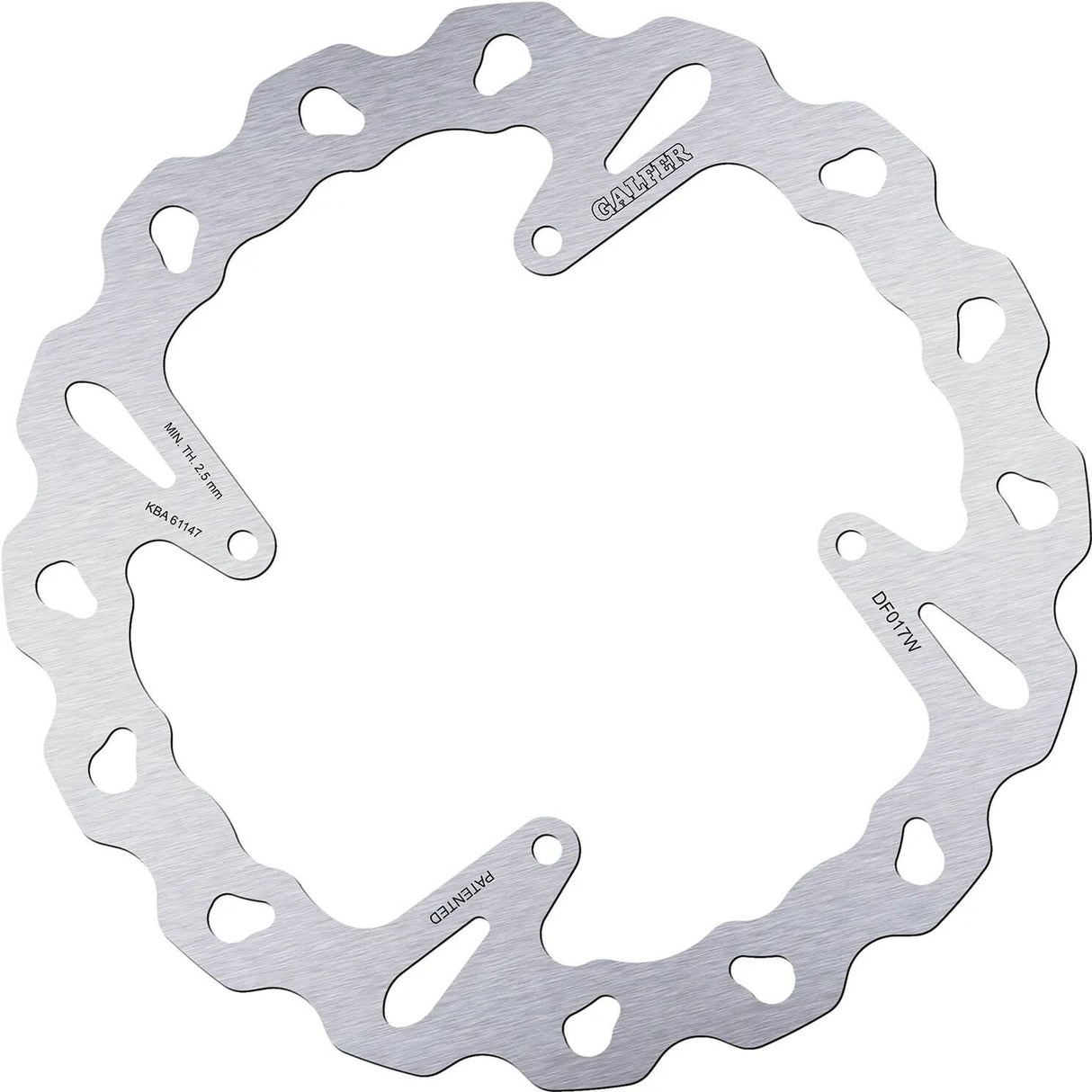 Disque de frein Galfer wave df017 rotor df017 type w rigide
