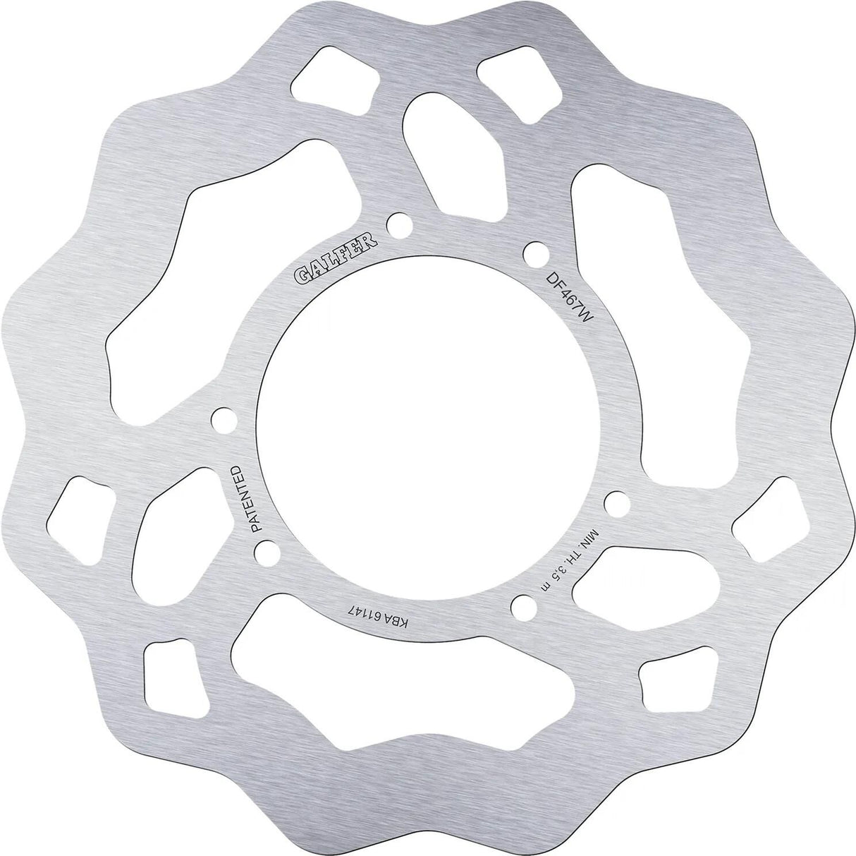 Disque de frein Galfer wave df467 rotor df467 type w rigide