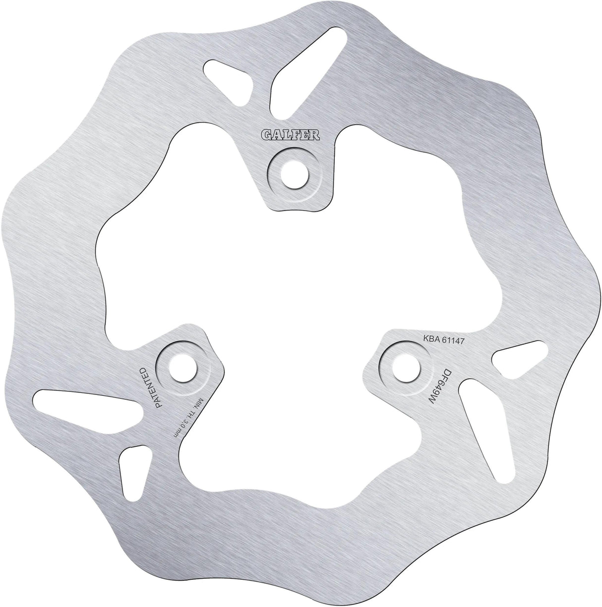 Galfer disque de frein df649 rotor df649 type w rigide