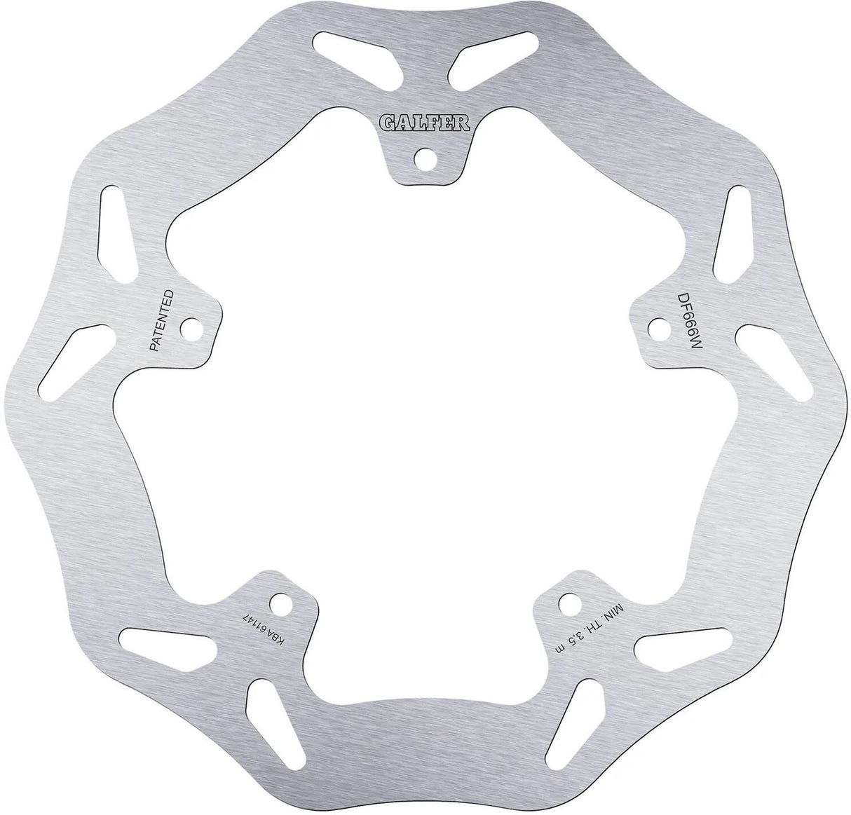 Disque de frein Galfer wave df666 rotor df666 type w rigide