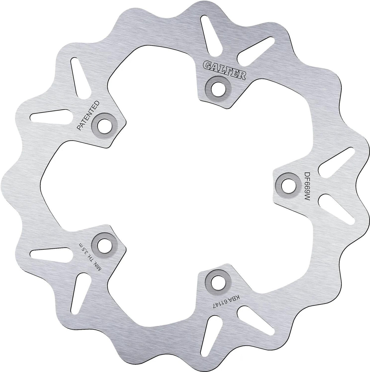 Disque de frein Galfer wave df669 rotor df669 type w rigide