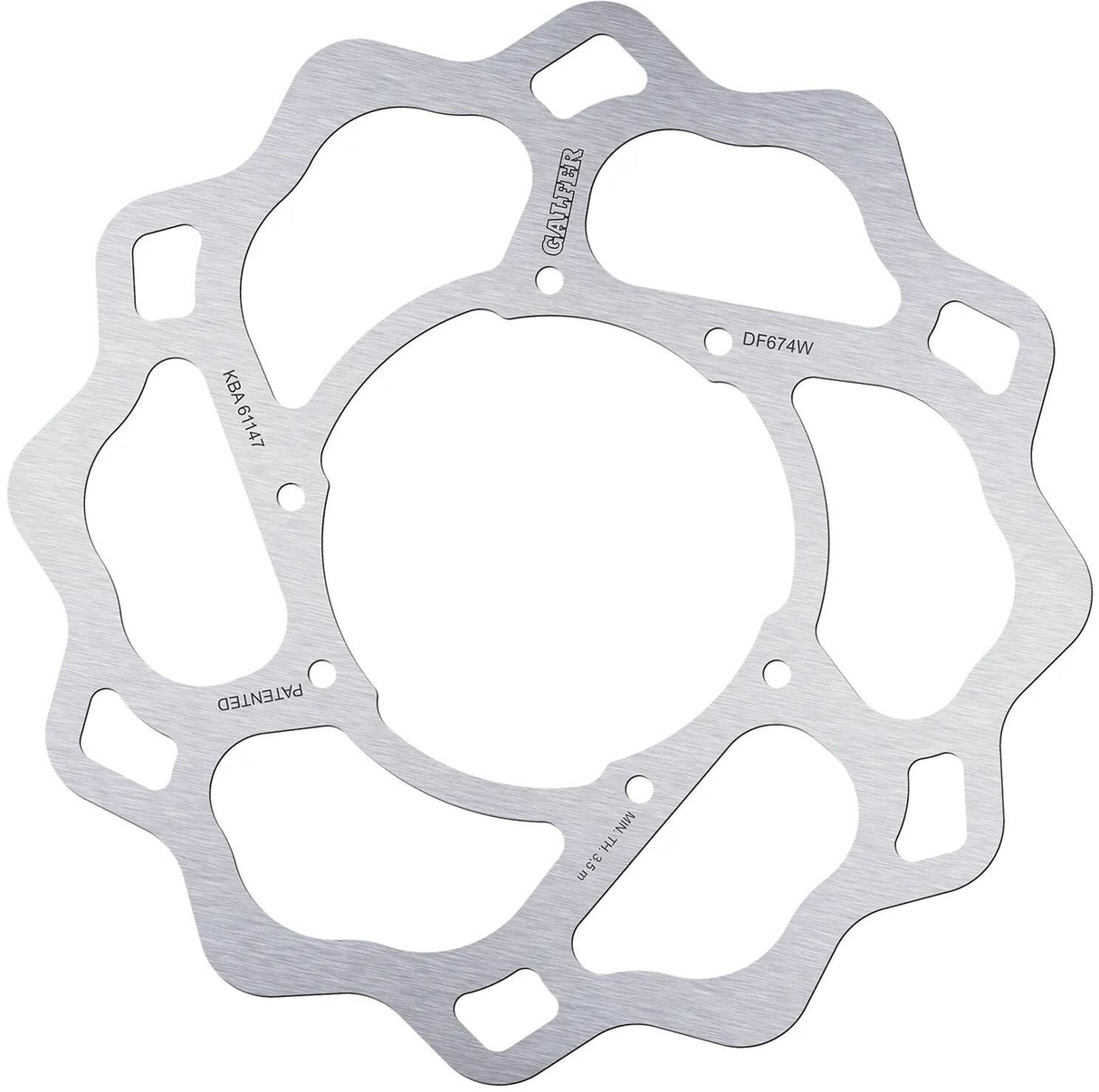Disque de frein Galfer wave df674 rotor df674 type w rigide