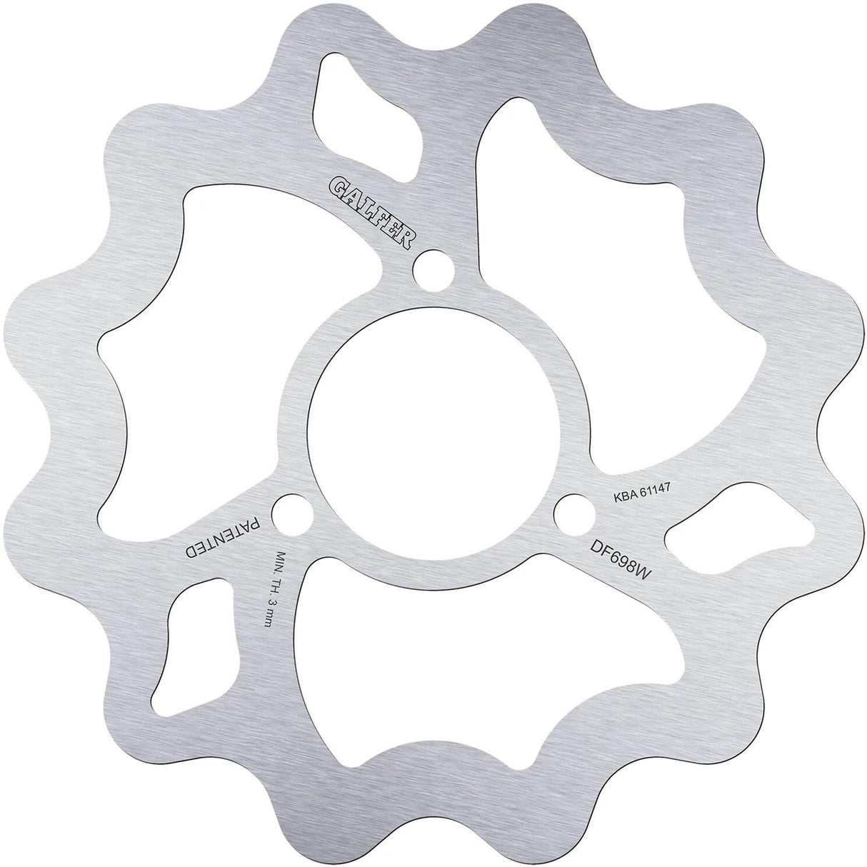 Galfer disque de frein de golf df698 rotor df698 type w rigide