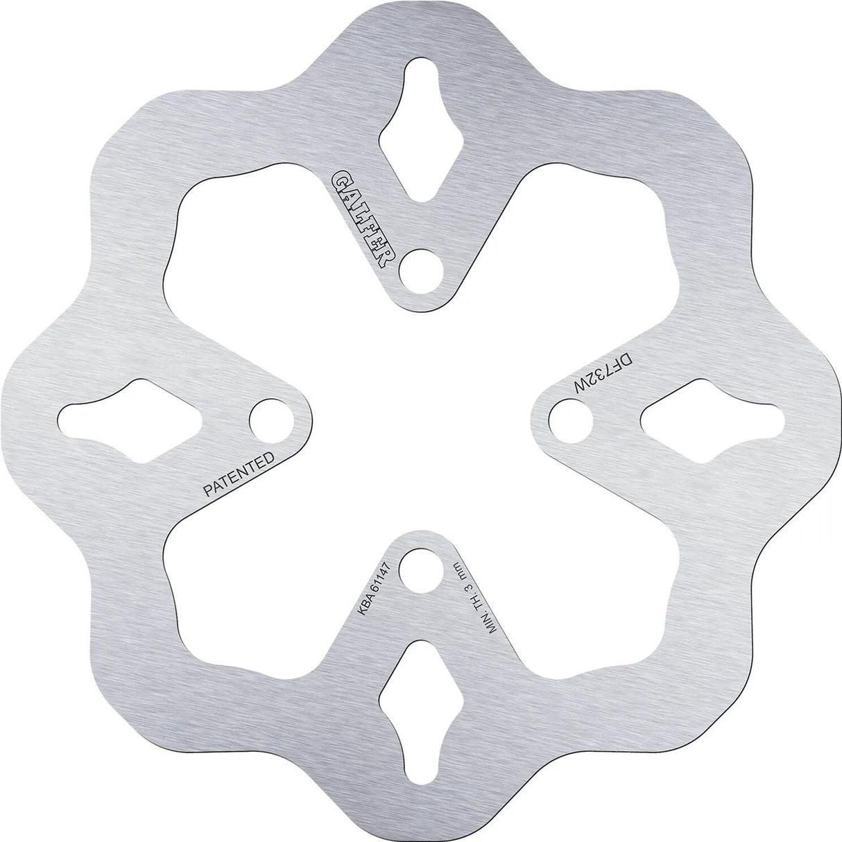 Galfer wave disque de frein df732 rotor df732 type w rigide
