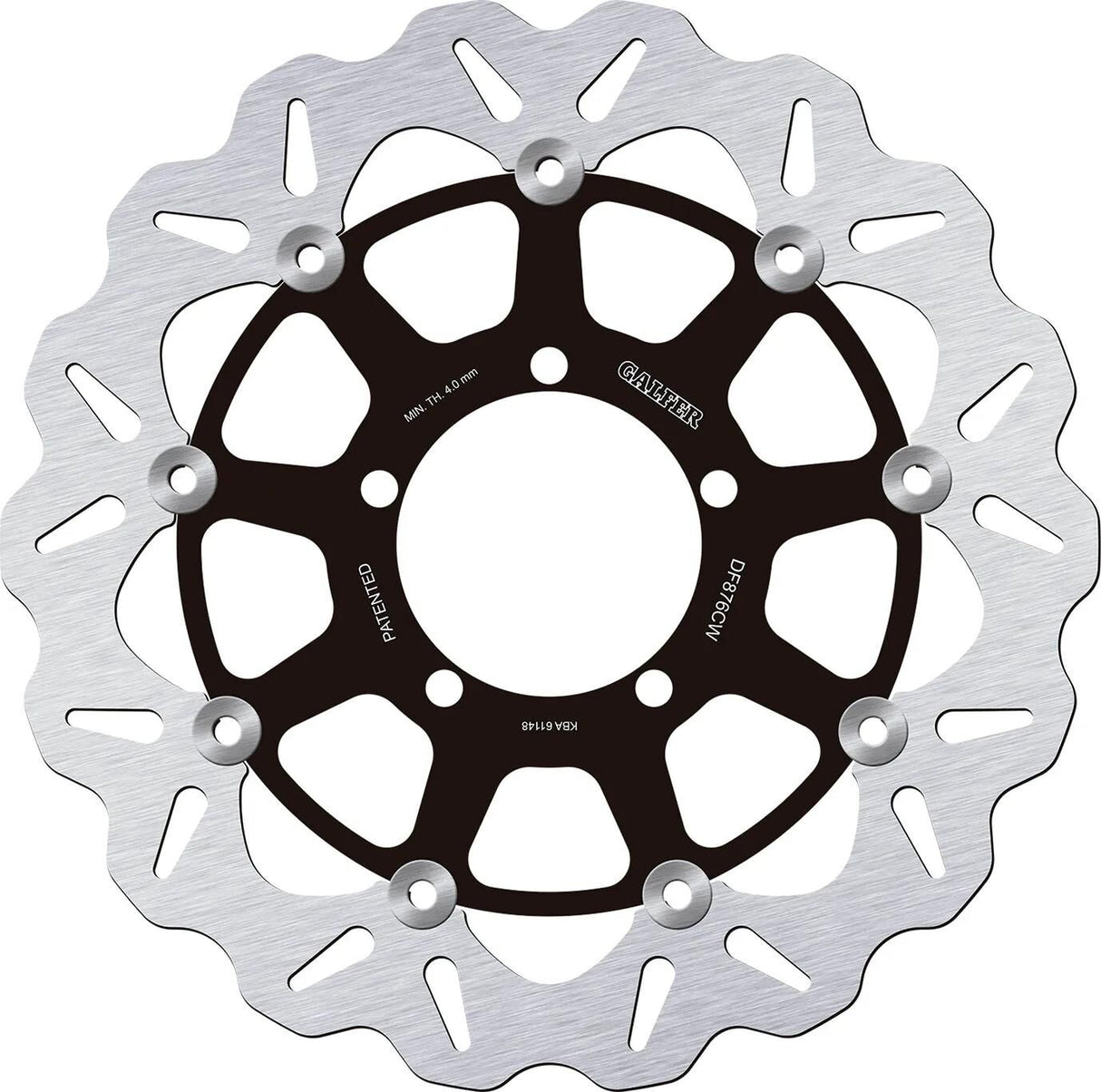 Disque de frein Galfer wave df876 rotor df876 type cw flottant