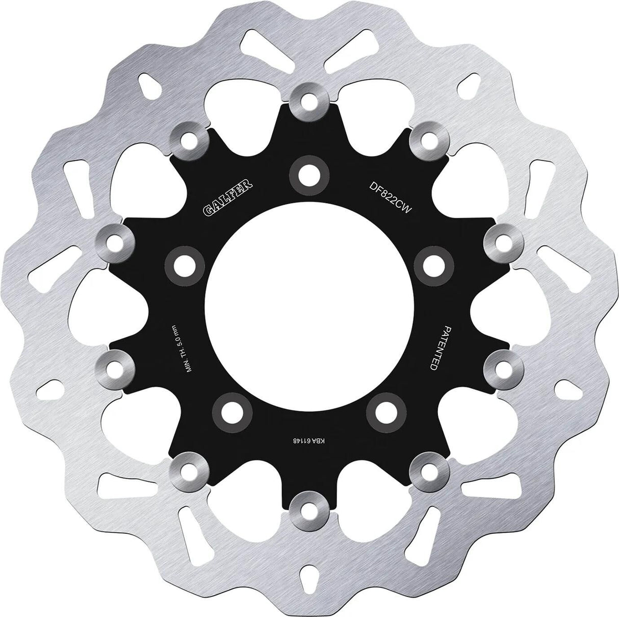 Disque de frein de golf Galfer df822 rotor df822 type cw flottant