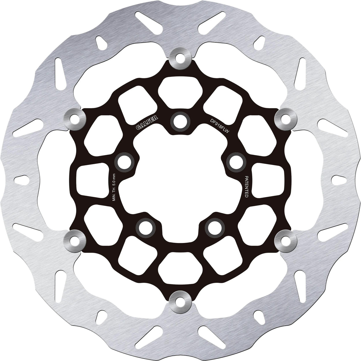 Galfer wave disque de frein df918 rotor df918 flw anneau en acier flottant