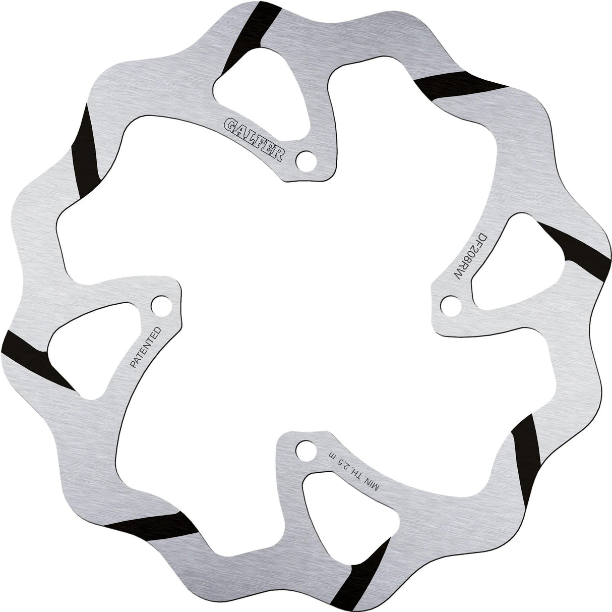 Disque de frein de golf Galfer df208 rotors de frein starr rainurés