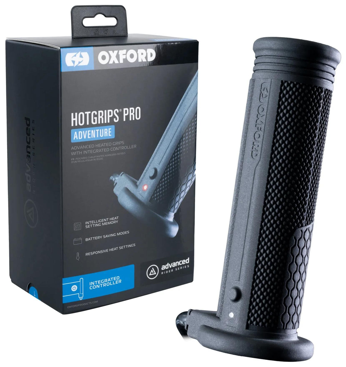 Poignées chauffantes Oxford hotgrips®pro de poignées chauffantes pro une voiture ouverte de 22+25 mm. vérifier