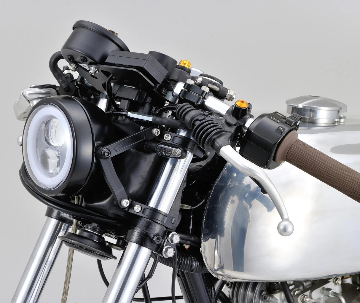 Support de support de phare à double axe Daytona sh. aluminium 35mm sw réglable