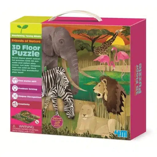 Kits de réflexion pour barrage, puzzle de sol, safari 3d