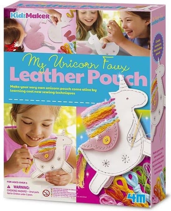 4m fabrique ta propre pochette licorne en cuir