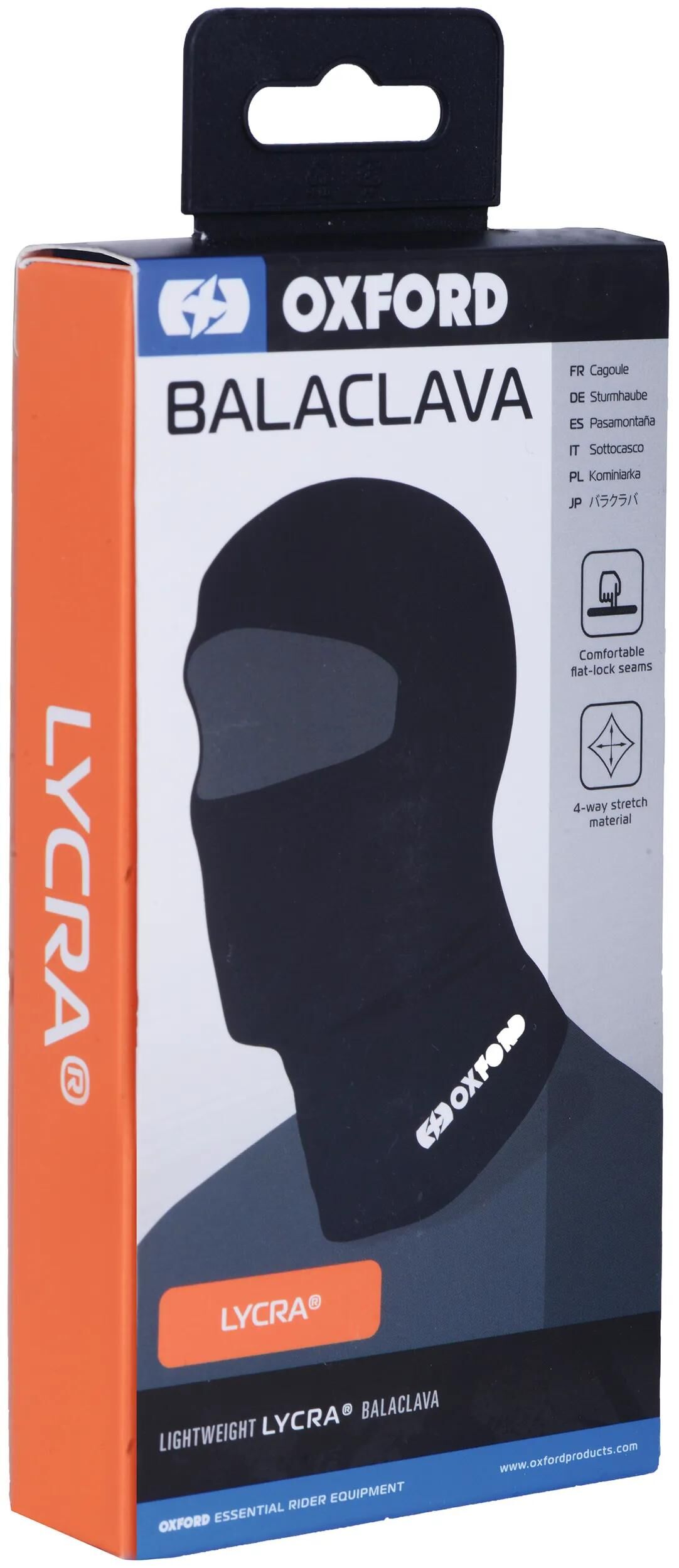 Cagoule Oxford lycra tempête capuches noir
