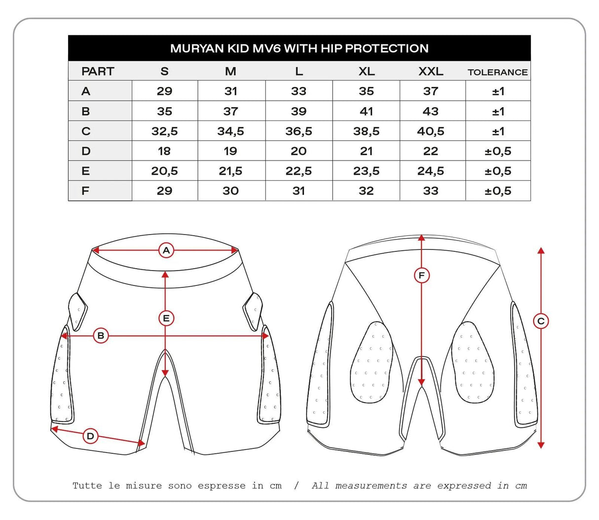 Tuyau protège pipi OVNI Muryan MV6 protecteur enfant. pantalon muryan mv6 noir gr.xxl
