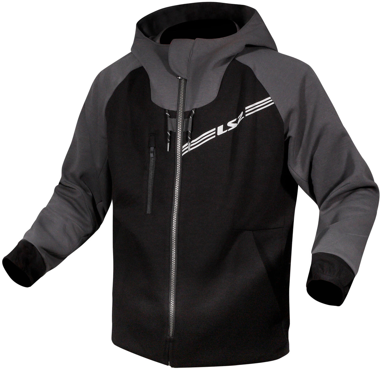 Ls2 veste throttle veste throttle homme noir gris foncé l