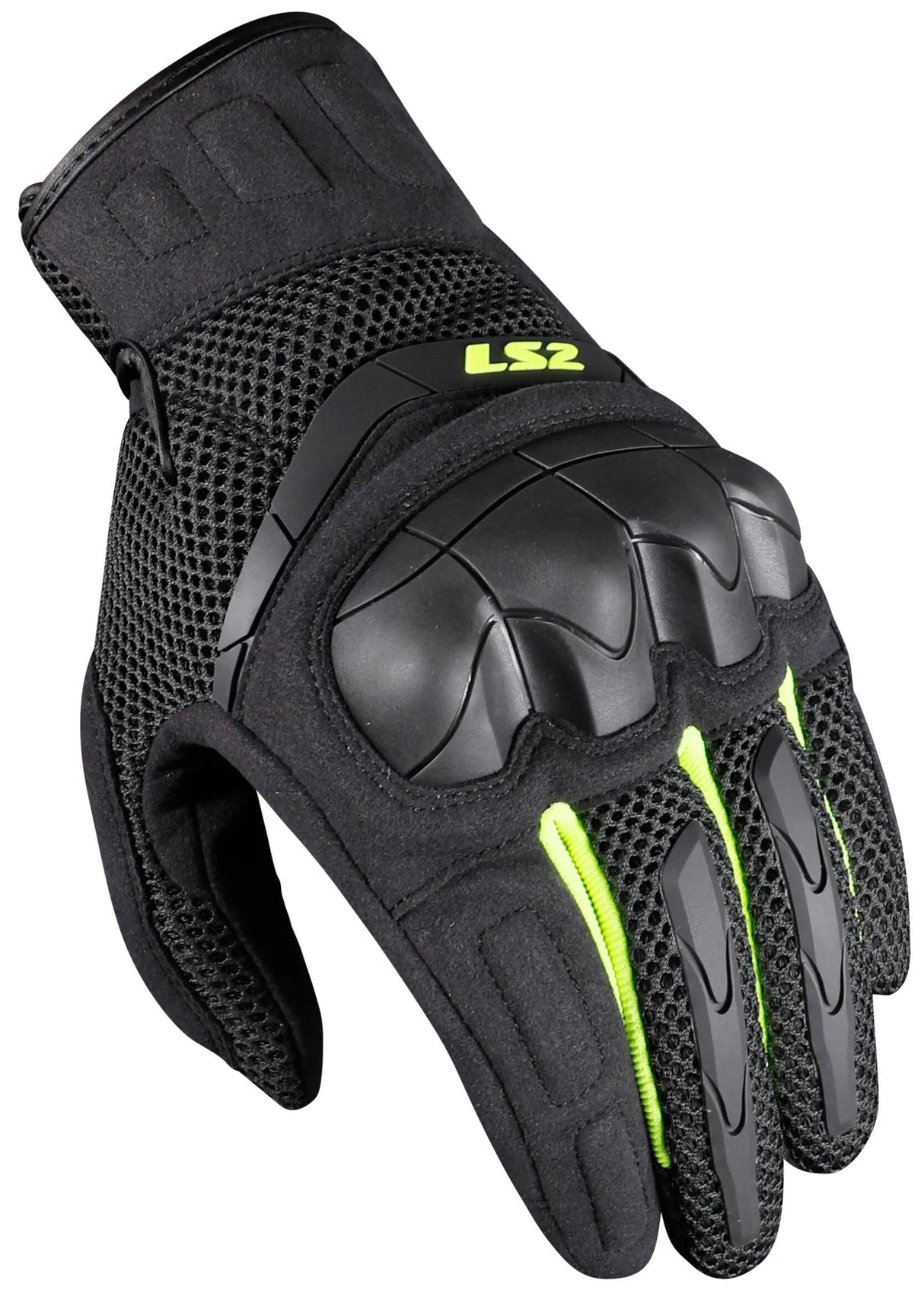 Ls2 gants kubra homme gants kubra homme anthracite h-v jaune s