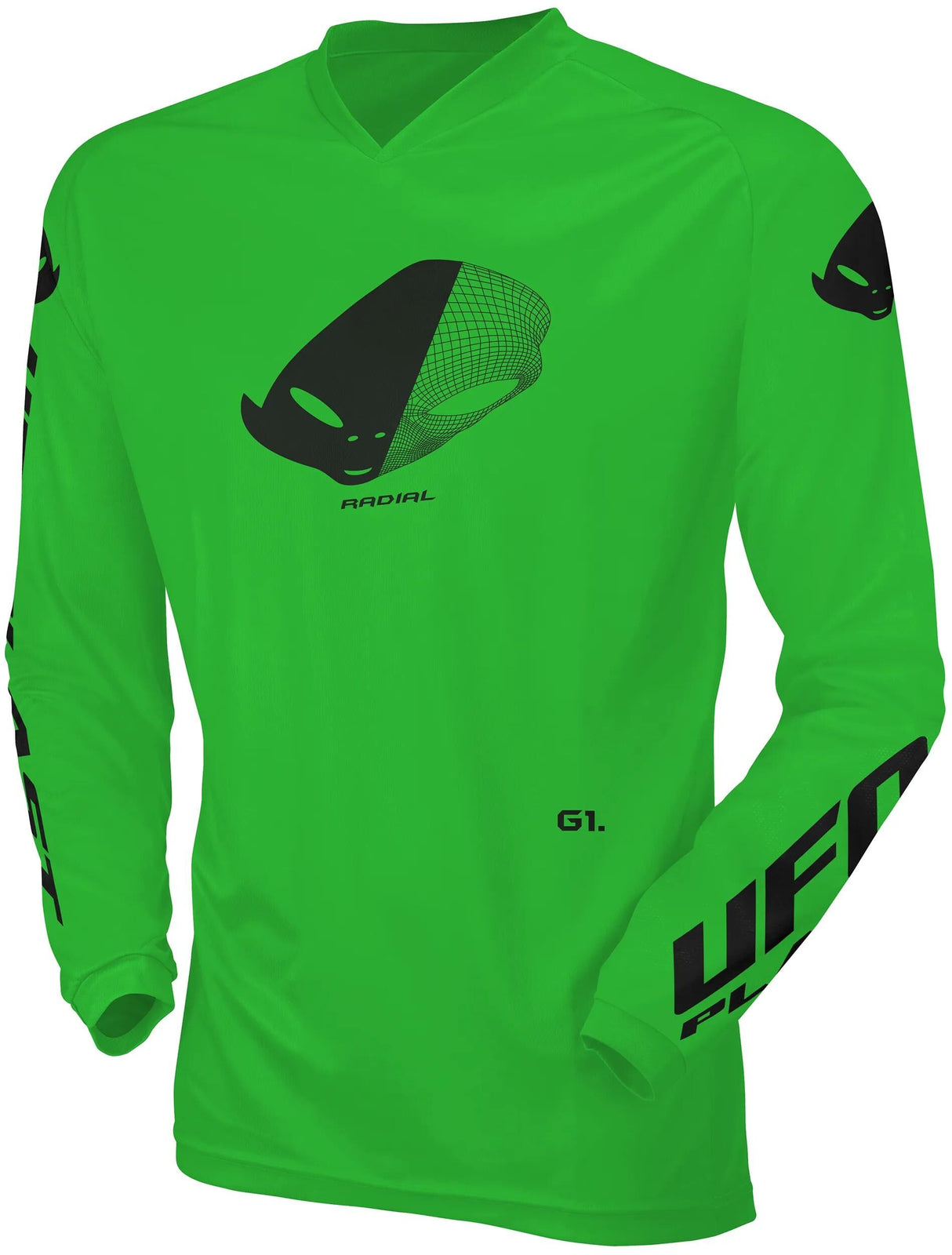 Ufo plast jersey mx radial maillot enfant ufo rad neon vert gr. xxs