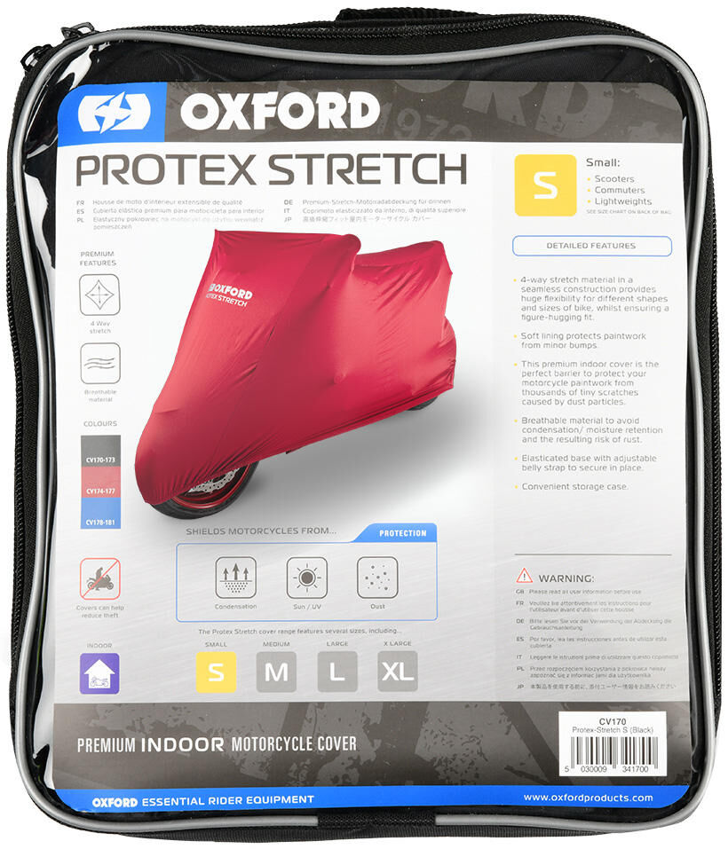 Oxford – housse de vélo pliable pour intérieur et extérieur, protex, housse de vélo extensible, intérieur, m, rouge