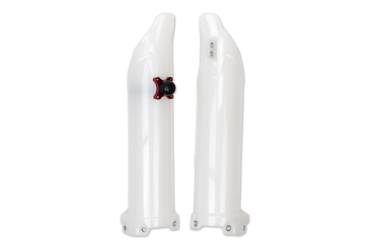 Protection de fourche avant Ufo plast protège-fourche ufo kawasaki blanc