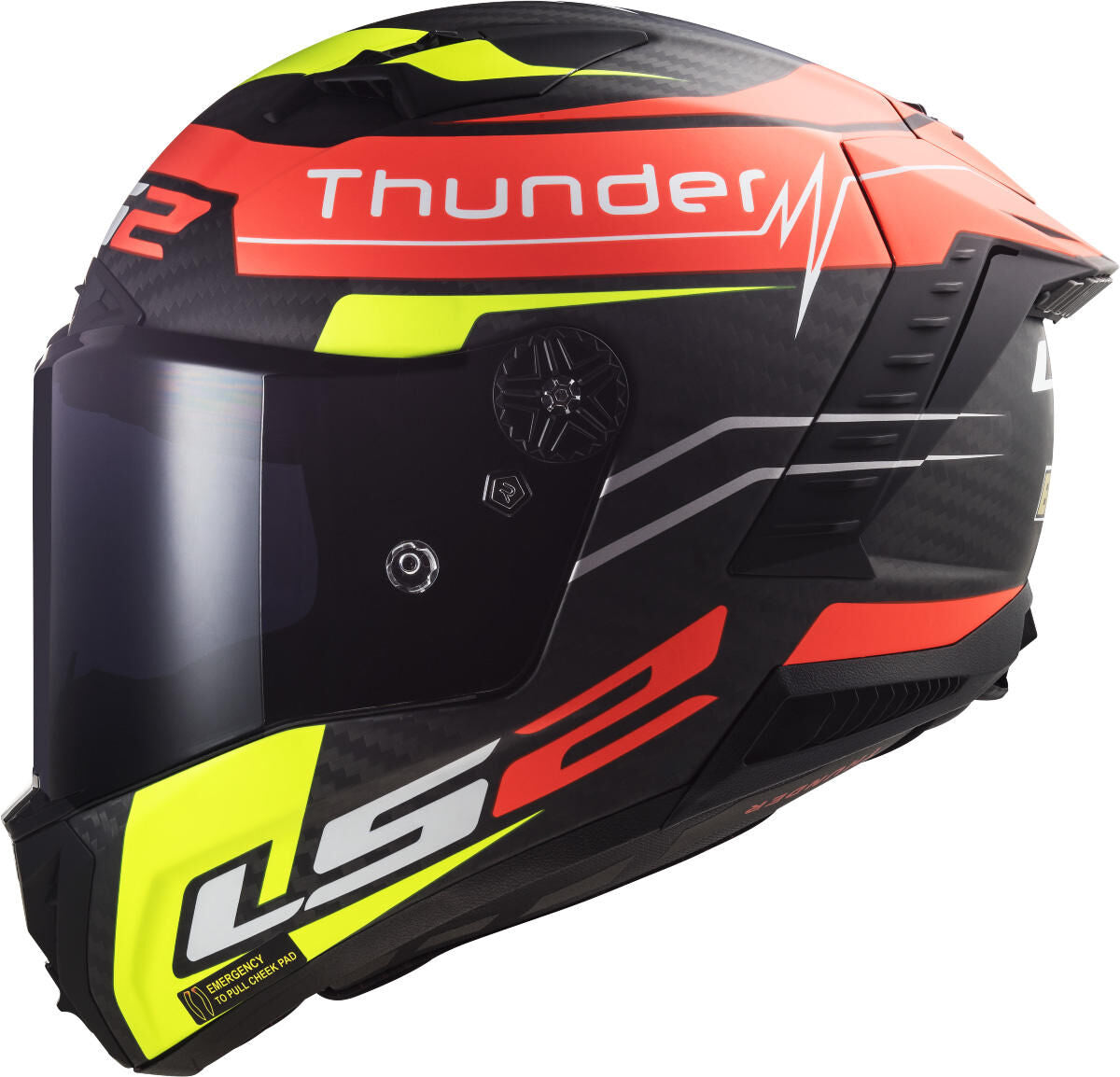 Casque intégral Ls2 « ff805 Thunder Carbon Black Attack » casque ff805 th.ca.bl att. page xxl enregistrer jaune.