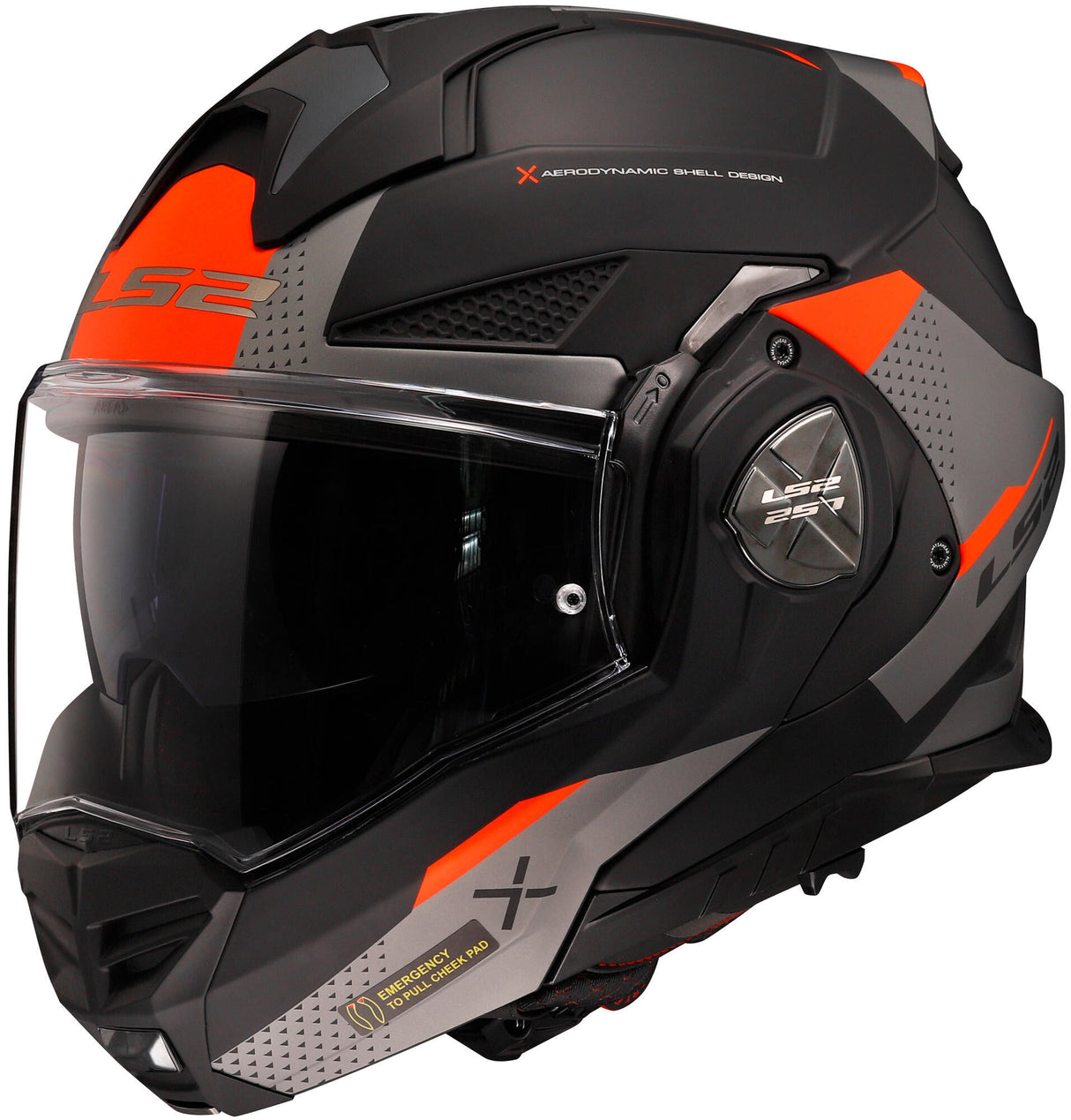 Casque modulable Ls2 ff901 advant x casque oubli ff901 adv. x basé sur xs bl tit. orange