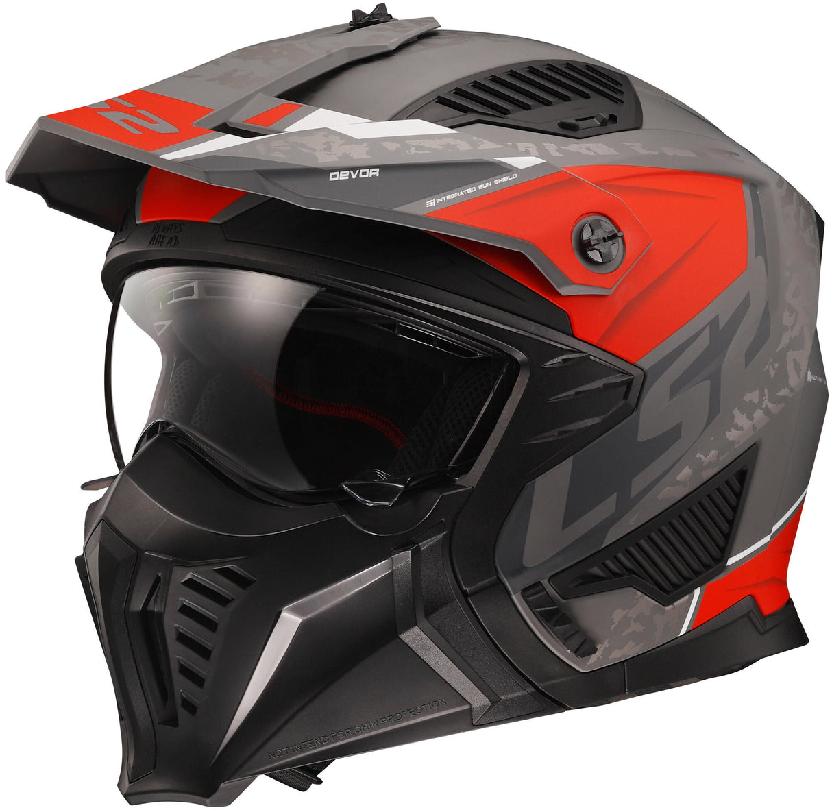 Casque modulaire Ls2 de 606 drifter devor casque de 606 drtifer devor l sil. Titan. éd