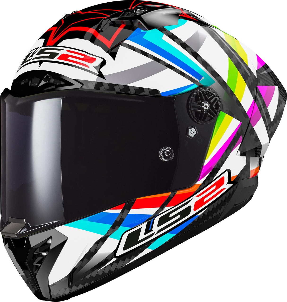 Casque intégral Ls2 ff805 Thunder Carbon GP Aero Flash Casque FF805 Thunder GP Ae Flash SW GR. m