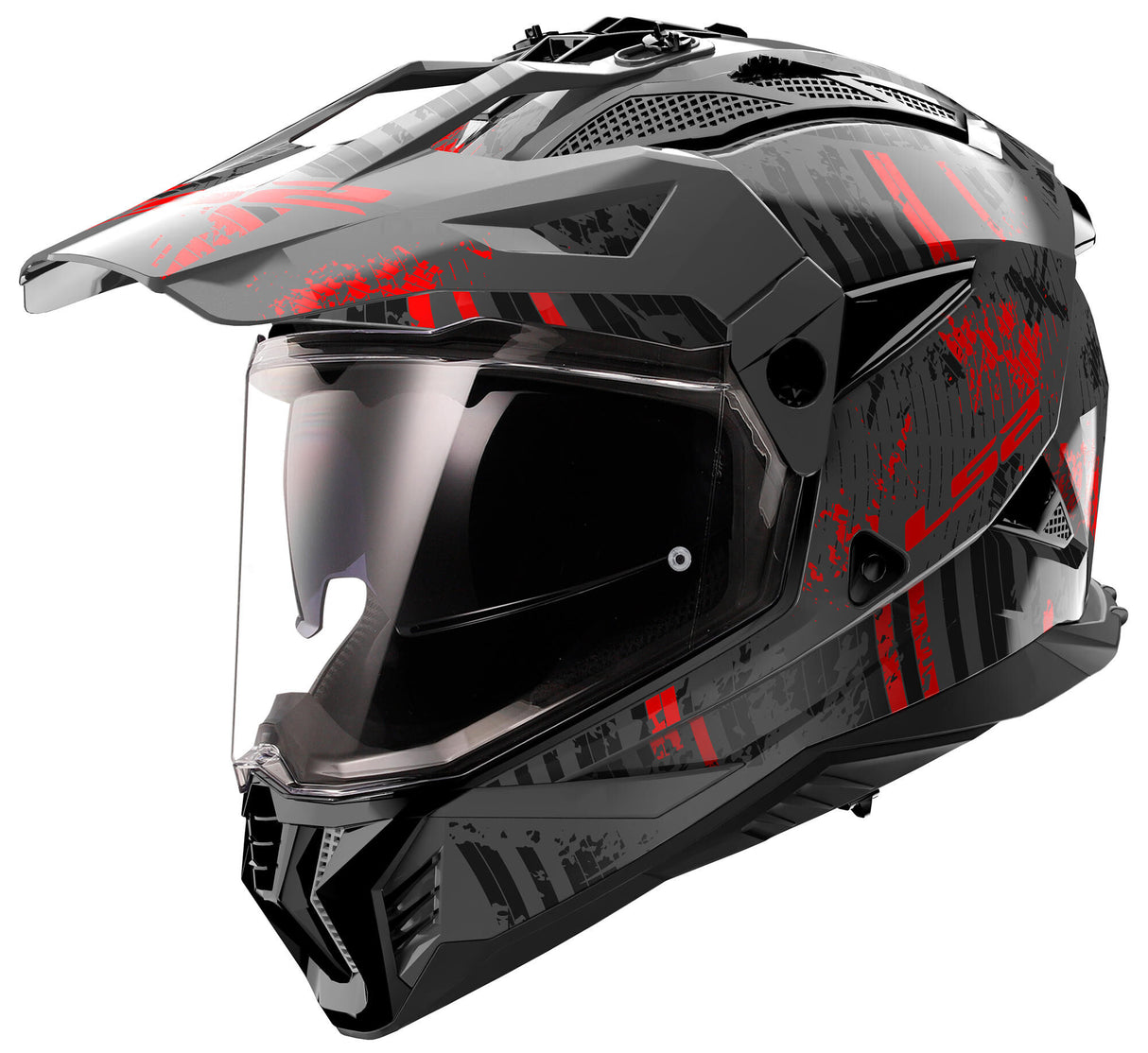 Casque enduro LS2 MX702 Pioneer II Crazy. casque mx702 pawn.ii crazy l bl. éd