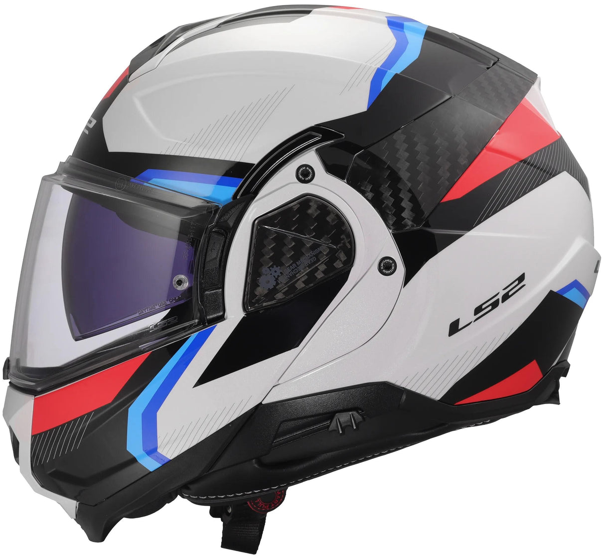 Casque modulable Ls2 ff910 advant ii triple. casque ff910 advant ii triple m wh bleu rouge
