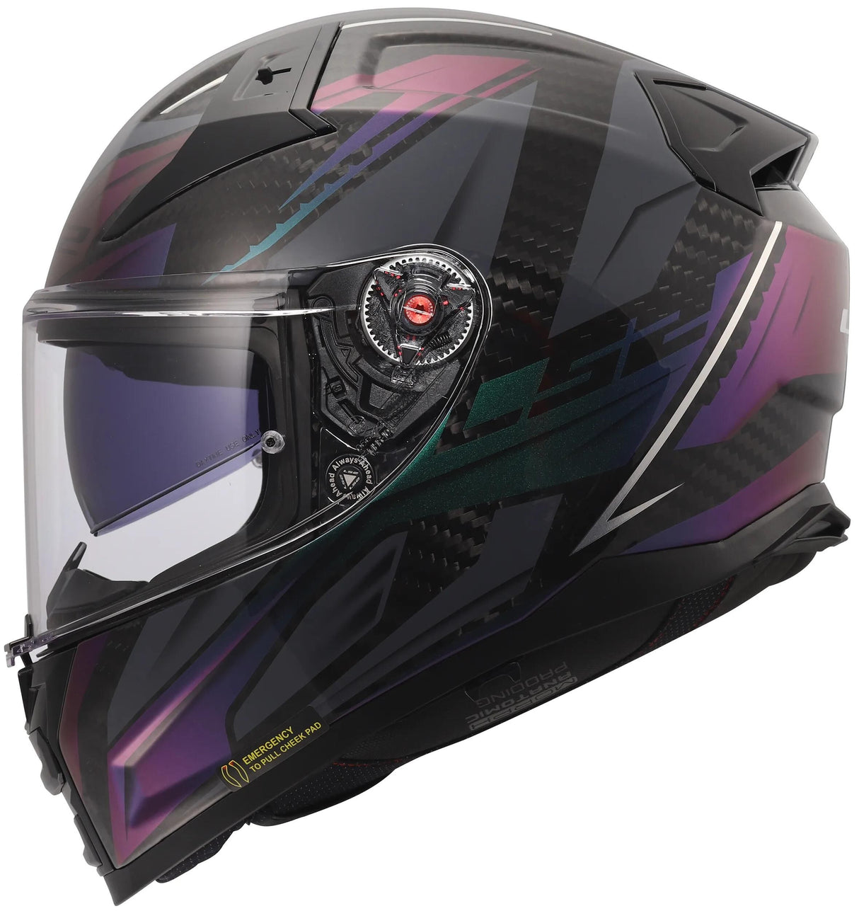 Casque intégral LS2 FF811 Vector II Carbon Savage. casque ff811 vecteur i c caméléon sauvage l