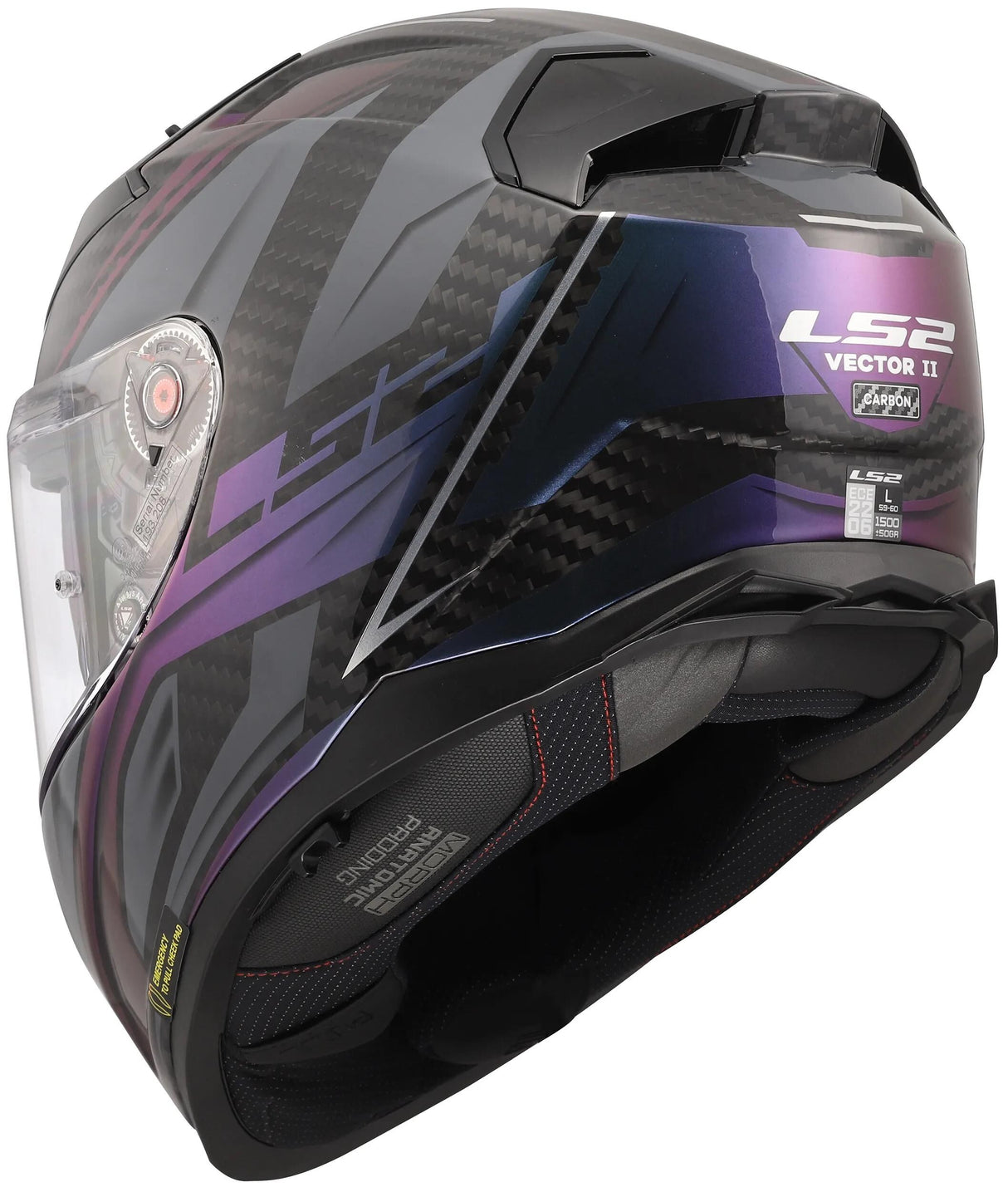 Casque intégral LS2 FF811 Vector II Carbon Savage. casque ff811 vecteur i c caméléon sauvage l