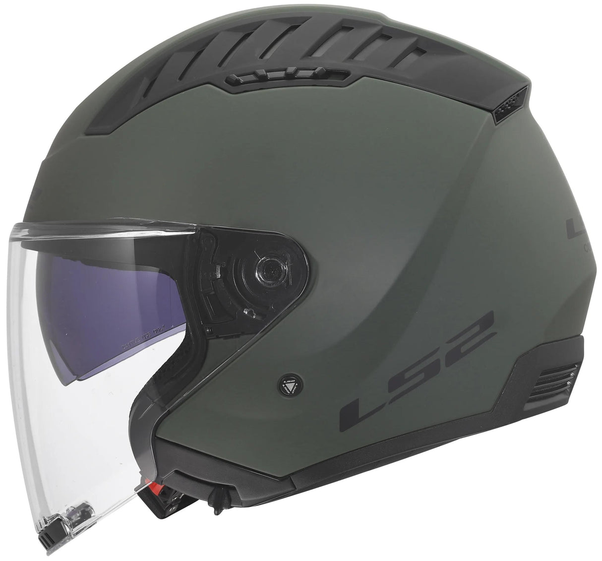 Ls2 of600 copter ii casque jet solide casque of600 copter i vert militaire gr. s