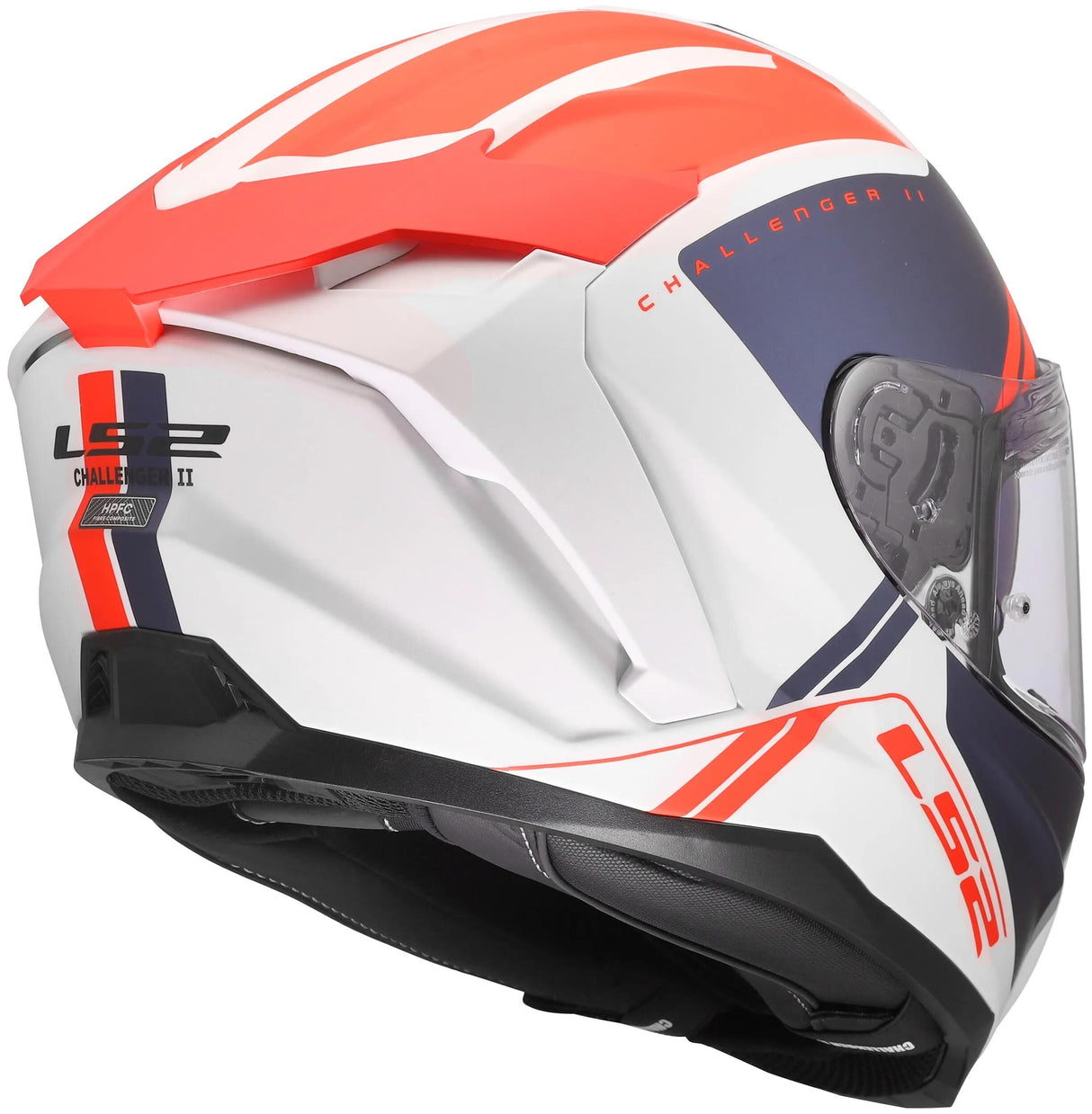 Casque Ls2 ff817 challenge ii blanc titane bl rt l