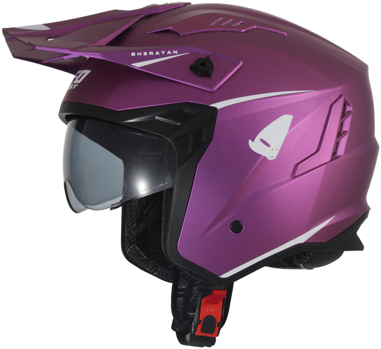 Casque jet Ufo plast sheratan casque sheratan m fuchsia mat