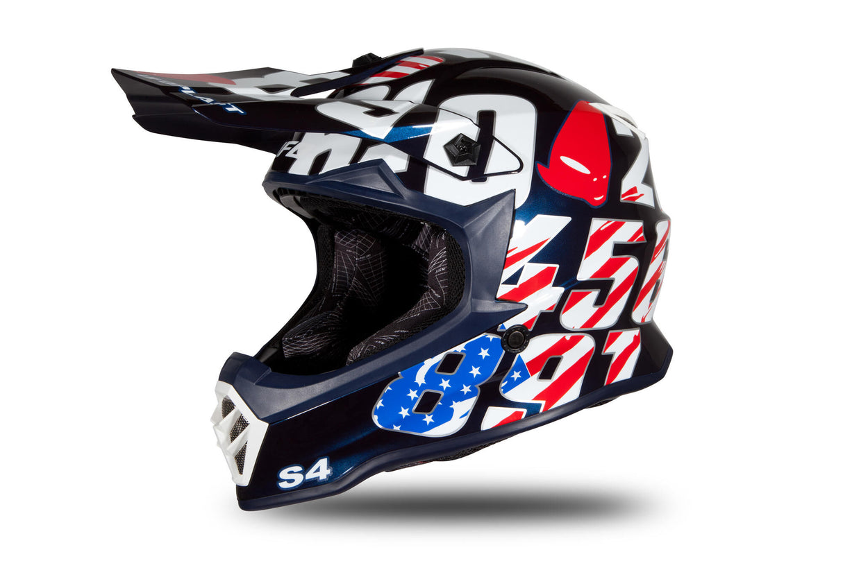 Casque cross enfant Ufo plast casque korey ufo plst korey s bleu
