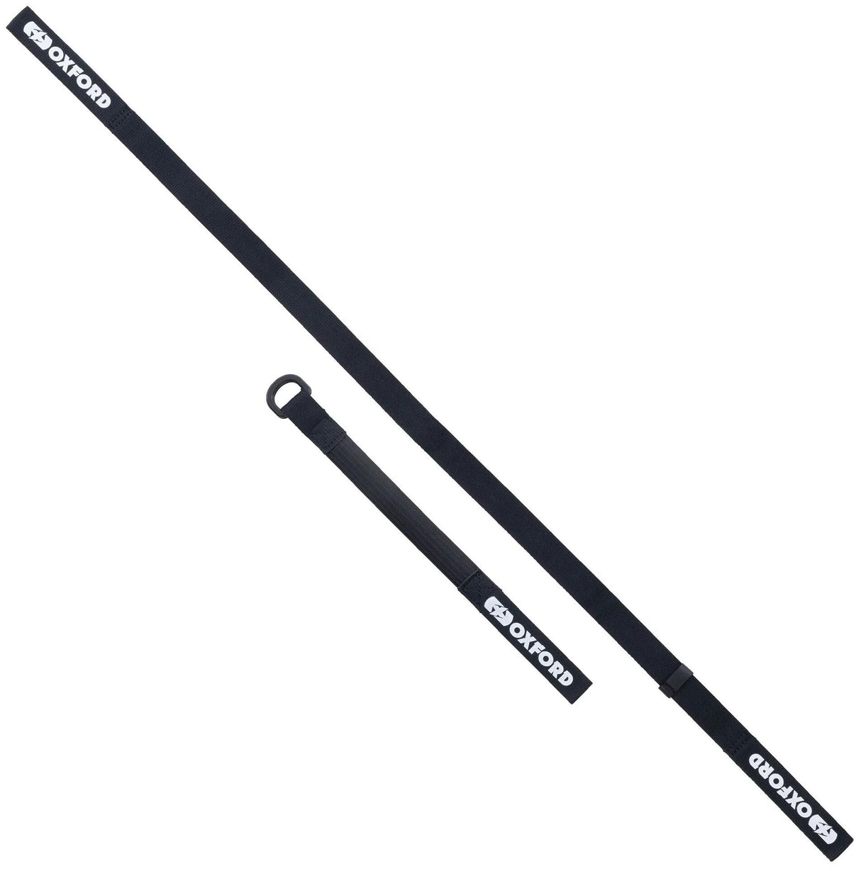 Oxford spanngurt atlas anneau en D atlas anneau en D 26 mm x 1,2 m noir paire
